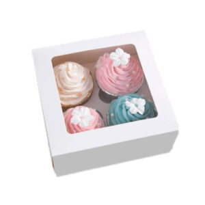 caja para cuatro muffin ó cupcake