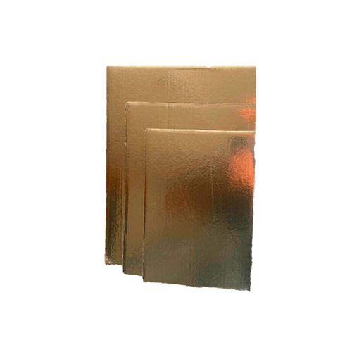 base pastel rectangular dorada, paquete de 50 piezas. base pastel rectangular dorada, paquete de 50 piezas.