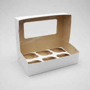 caja para seis muffin ó cupcake,paquete de 50 piezas.